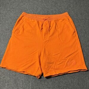 Y-3 Yohji Yamamoto Mens Heavyweight Logo Sweat Shorts Orange Size M Streetwear